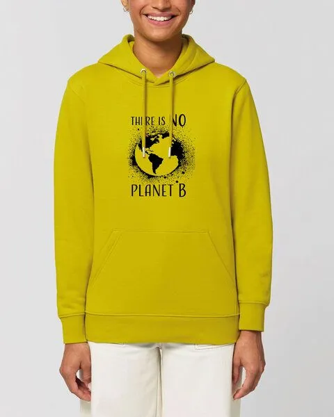 Human Family Human Family Bio Unisex Hoodie - "Charmer - NO Planet B" in verschiedenen Farben, Gelb-grün, – Produktbild 1 von 3