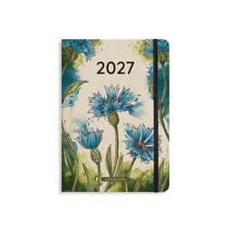 matabooks® matabooks® Kalender 2027 A5 Basic aus Graspapier – Jahresplaner Samaya – Farbe: Cornflower Blue – Produktbild 1 von 1