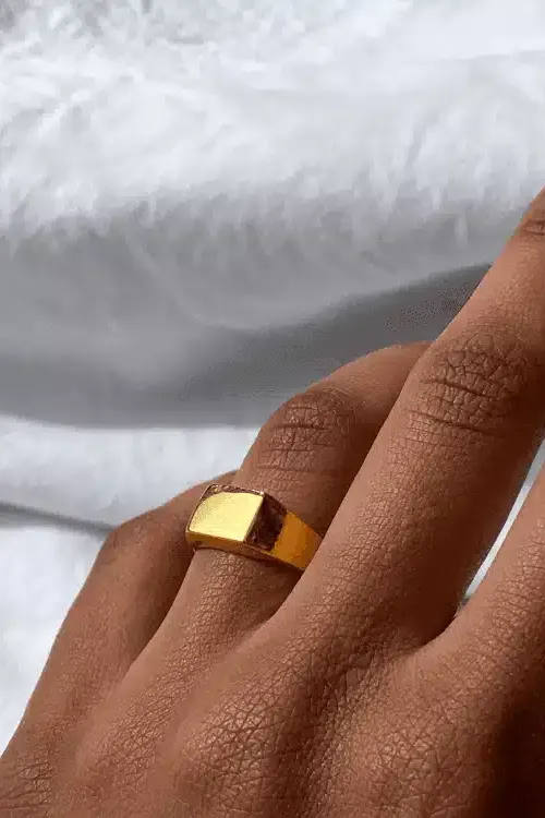 Bound Studios Bound Studios Damen vegan Ring The Spencer 18k Gold Vermeil, Gold, – Produktbild 2 von 2