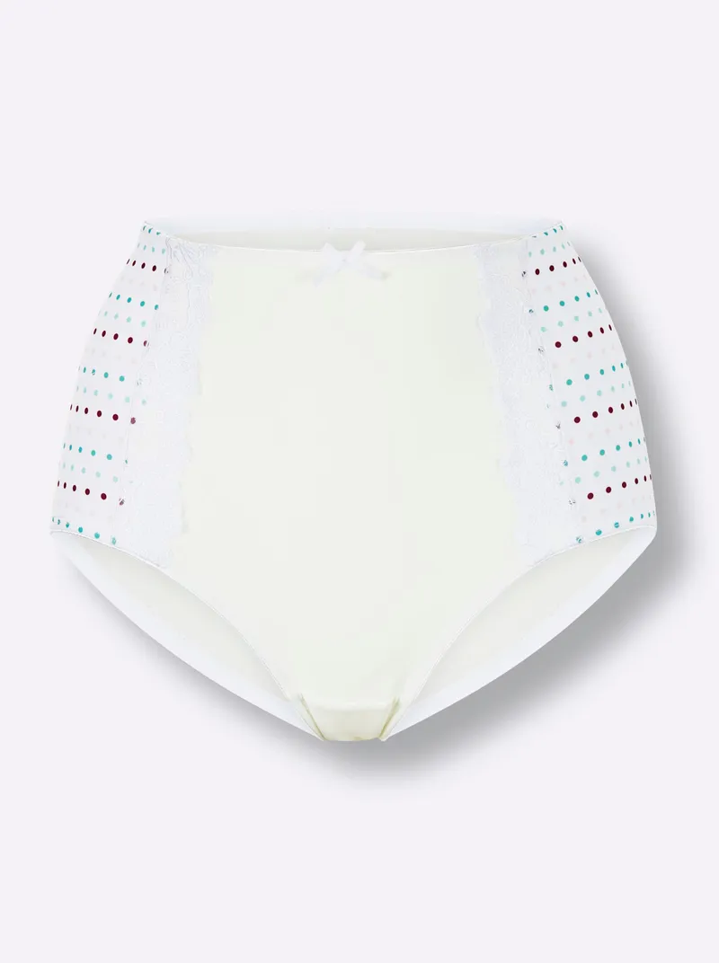 wäschepur Taillenslip weiß-bedruckt, Weiß-bedruckt, – Produktbild 1 von 2
