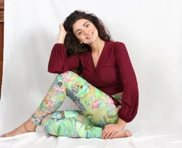ManduTrap ManduTrap Bio-Leggings Valita mit floralem Muster – blickdicht, High Waist & fair produziert – Produktbild 1 von 1