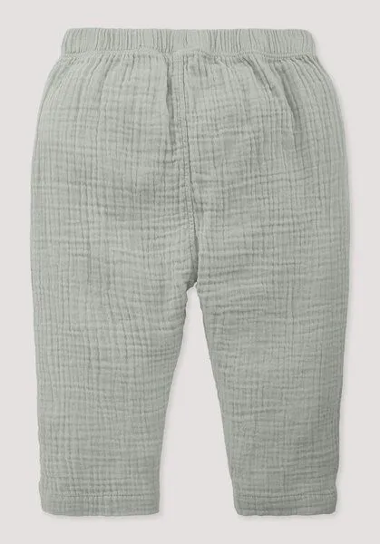 hessnatur hessnatur Musselin Hose Regular aus reiner Bio-Baumwolle, Nebelgrau, – Produktbild 2 von 2