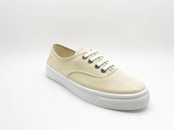 thies Veganer Sneaker "thies ® Natural Dye Plim" aus Biobaumwolle, Vanilla, – Produktbild 2 von 4