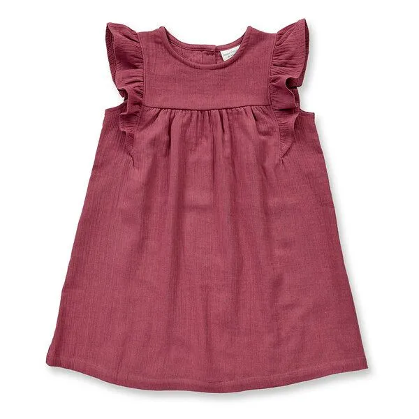 Sense Organics Sense Organics Mädchenkleid in rosenbraun, Modell FRANJA, Rosenbraun, – Produktbild 1 von 2