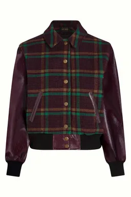 king louie king louie Blouson Billie Baseball Jacket Vera Check - Lässige Baseballjacke – Produktbild 1 von 1