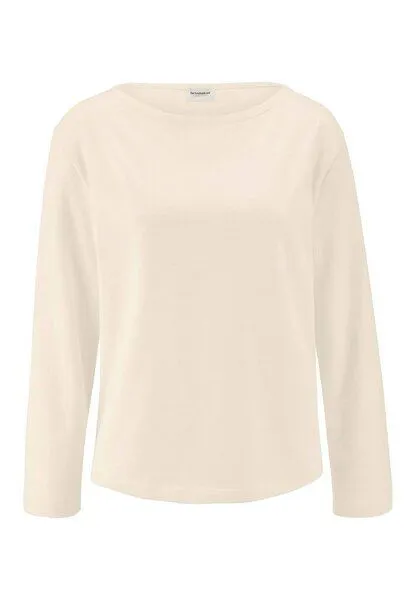 hessnatur hessnatur Heavy Jersey Longsleeve Relaxed aus reiner Bio-Baumwolle, Natur, – Produktbild 3 von 4