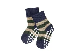 hirsch natur hirsch natur Kinder Stoppersocken Bio-Schurwolle geringelt – Produktbild 1 von 1