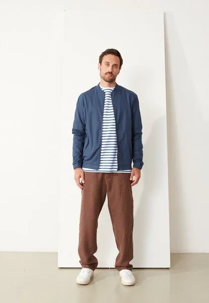Givn Berlin Givn Berlin Blousonjacke GBCASPER aus fester Bio-Baumwolle, Ocean blue, – Produktbild 1 von 4