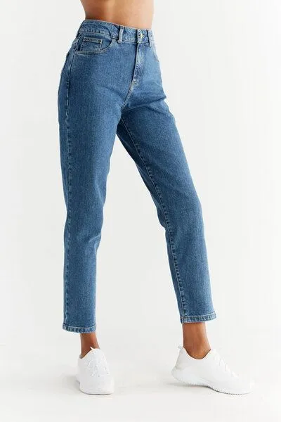 Evermind Evermind W's Mom Fit-WN1009, Lapis blue, – Produktbild 2 von 6