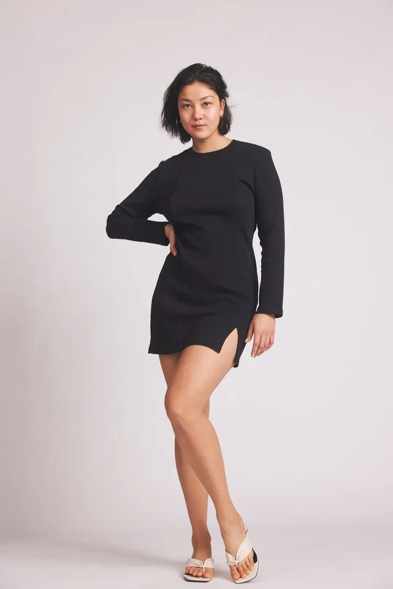 Baìge the Label Baìge the Label Damen vegan Kleid Brandi, Schwarz, – Produktbild 1 von 2
