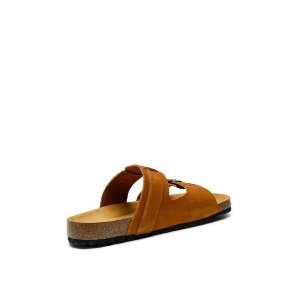 Grand Step Shoes Grand Step Shoes Pantoletten Luca aus Nubuk Leder, Whisky (braun), – Produktbild 4 von 4