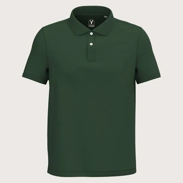 YTWOO YTWOO Herren Piqué-Poloshirt Midweight, Forest green, – Produktbild 2 von 2