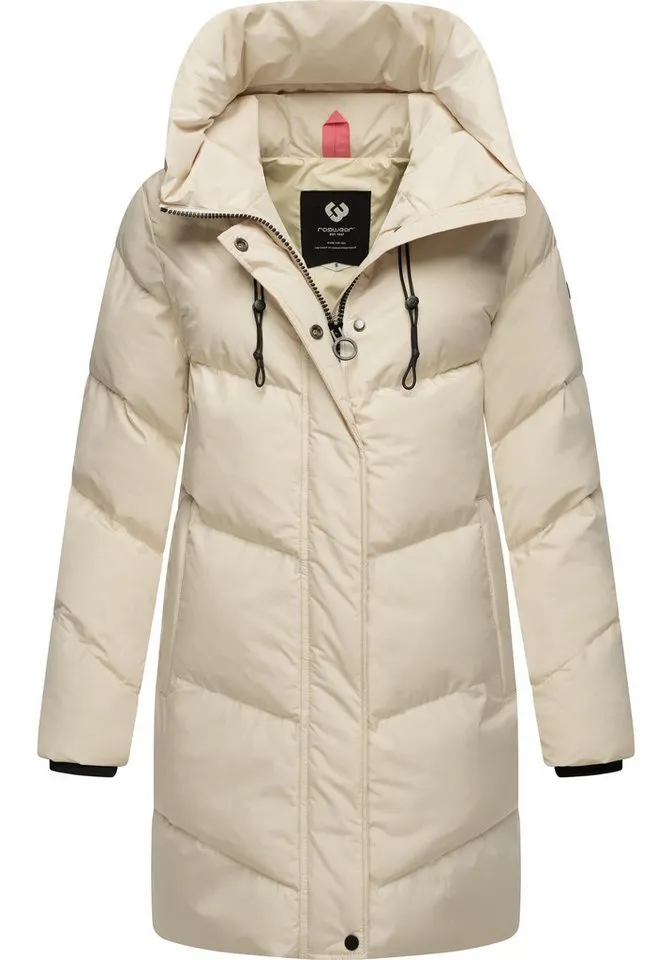 ragwear ragwear Kurzmantel Avelin Wasserdichter gesteppter Damen Wintermantel, Braun, – Produktbild 2 von 4