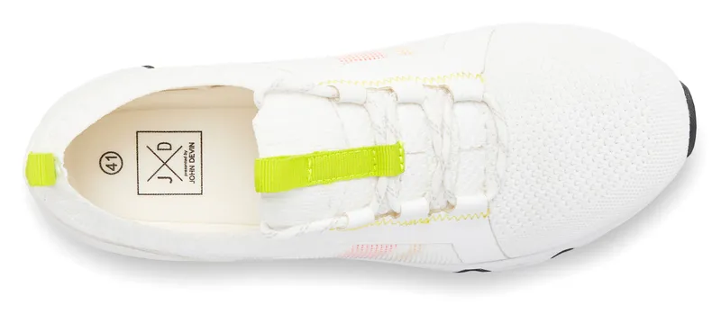 John Devin Sneaker, Weiß/neon, – Produktbild 2 von 3