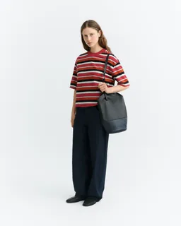 thinking mu Thinking MU Damen vegan T-Shirt Kiki Lena Oversize Gestreift Rot – Produktbild 1 von 1