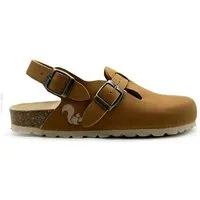 thies Vegane thies ® Eco Bio Backstrap Clogs aus rec. PET mit Kork-Tieffussbett, Caramel, – Produktbild 1 von 1