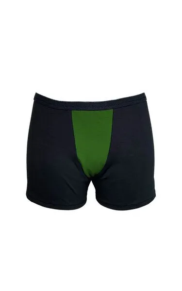 Golden Circle Clothing Golden Circle Clothing Boxershorts für AFAB-Menschen mit Biogummi, Schwarz-grün, – Produktbild 1 von 4
