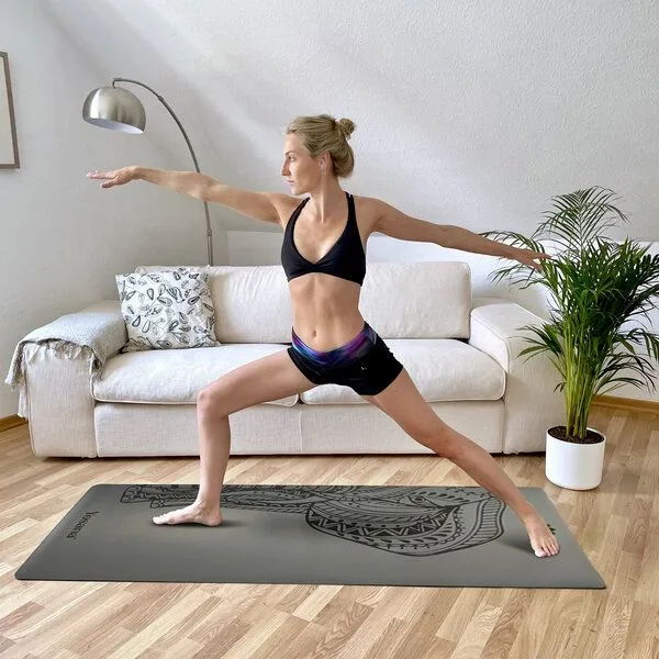 Yosana Yosana Yogamatten Starter Set 4-Teilig, Grau (elefant), – Produktbild 3 von 8