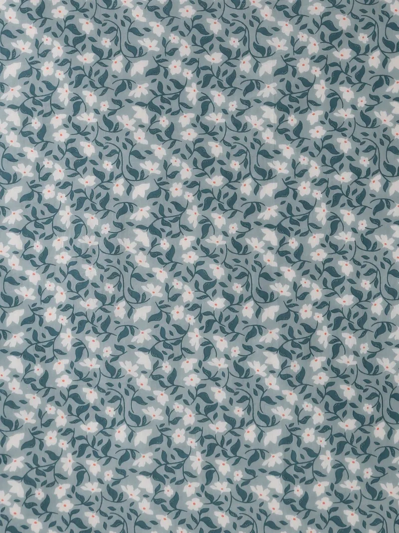 Vertbaudet Mädchen Halstuch mit Blumenprint, Graublau, – Produktbild 3 von 3