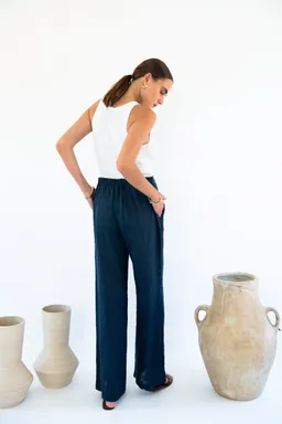 Neu Nomads Neu Nomads Damen vegan Hose Palazzo Cara Mitternacht – Produktbild 1 von 1