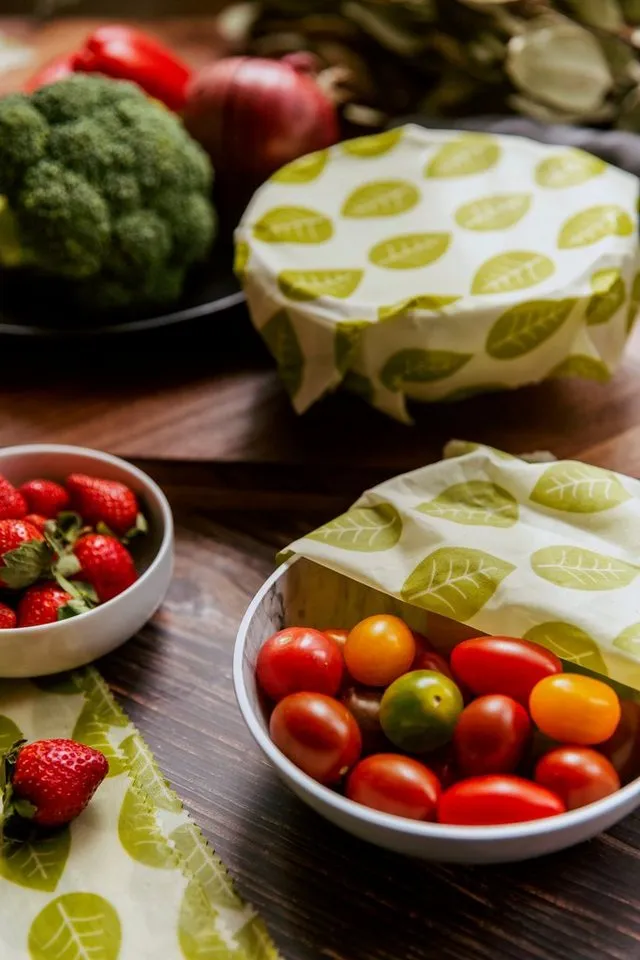 Nuts Nuts Bienenwachstuch vegane Pflanzenwachstuch Rolle, 1-tlg., wiederverwendbar, vegan, nachhaltig, umweltfreundlich, kompostierbar, Grün, – Produktbild 4 von 4