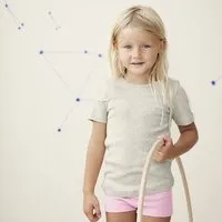 Living Crafts Living Crafts Kinder Kurzarm-Shirt - GOAT, Natural melange, – Produktbild 1 von 1