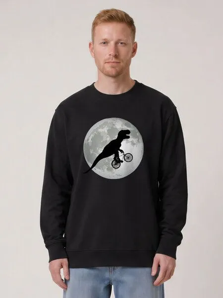 watapparel watapparel Sweatshirt Unisex Flying TRex, Black, – Produktbild 2 von 2