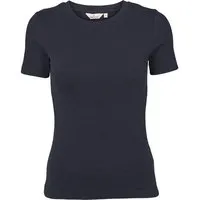 Basic Apparel Basic Apparel Ludmilla T-Shirt mit Rundhalsausschnitt aus Bio-Baumwolle, Blau (sky-captain), – Produktbild 1 von 1