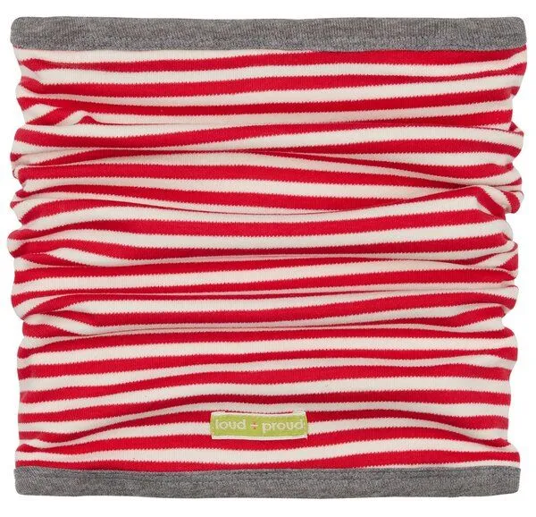 loud + proud loud + proud Babys & Kinder, Wende-Schlauchschal, GOTS-zertifiziert, Tomato (rot), – Produktbild 1 von 3