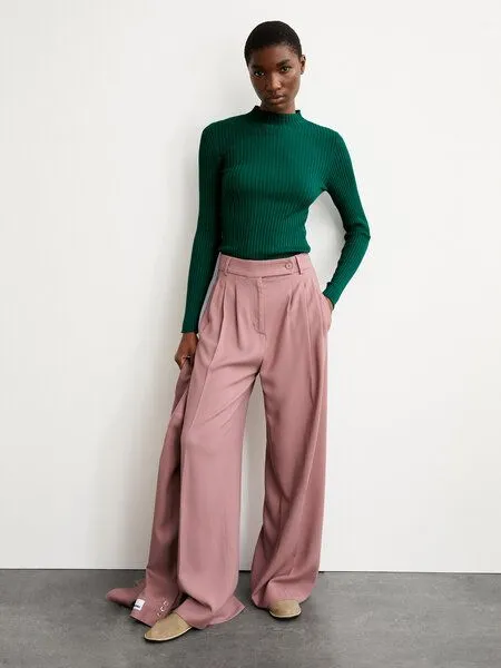 ARMEDANGELS ARMEDANGELS ALAANIA Damen Pullover Slim Fit aus Bio-Baumwolle, Emerald green, – Produktbild 4 von 4
