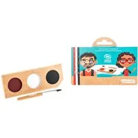 Namaki Kinder Bio Schminkset "Pirat und Marienkäfer" Farben: rot, weiß und schwarz – Produktbild 1 von 1