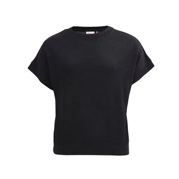 People Wear Organic People Wear Organic Merino Strick Pullover, schwarz uni, Schwarz, – Produktbild 1 von 3