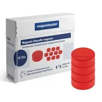 magnetoplan 10 magnetoplan Magnete 'Discofix magnum' rot – Produktbild 4 von 4