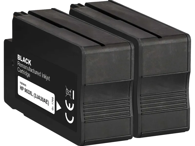 Memo memo 2er-Pack Tintenpatronen ersetzt HP 3JA30AE, Nr. 963XL schwarz – Produktbild 1 von 1