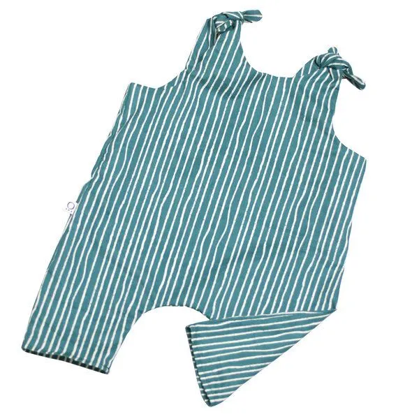 Frija Omina Frija Omina Baby-Strampler gewebt, Birke (blau), – Produktbild 3 von 3