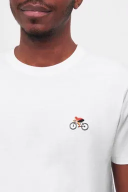Natural Vibes Natural Vibes T-Shirt Fahrrad Bio GOTS | Bio T-Shirt | Weißes T-Shirt | Herren Damen T-Shirt | – Produktbild 1 von 1