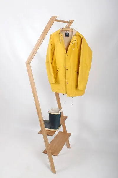kleiderleiter_de kleiderleiter_de Anlehngarderobe AGA aus Holz (Eiche) von Kleiderleiter.de – Produktbild 3 von 4