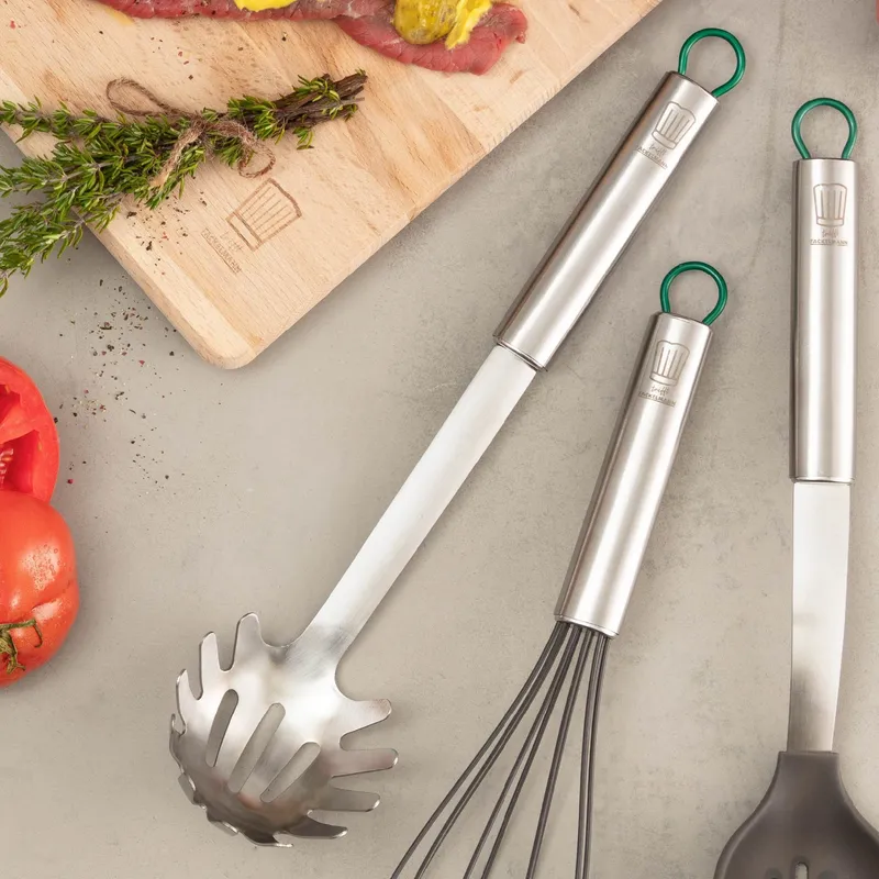 Chefkoch trifft Fackelmann Chefkoch trifft Fackelmann Spaghettilöffel München, 31cm, Edelstahl – Produktbild 2 von 3