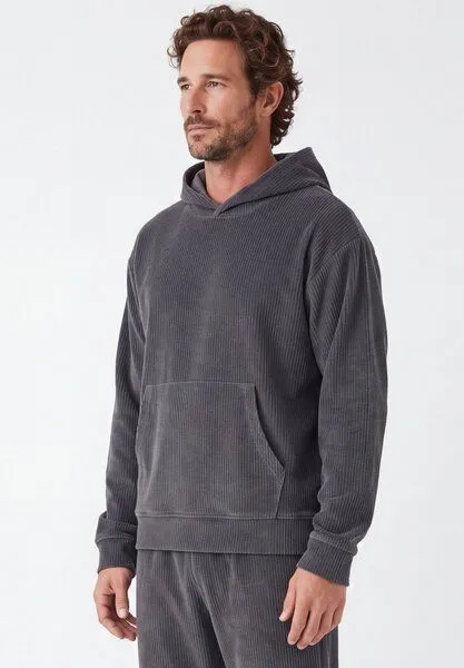 ORGANICATION ORGANICATION Cord-Hoodie aus Bio-Baumwolle, Shadow, – Produktbild 3 von 3