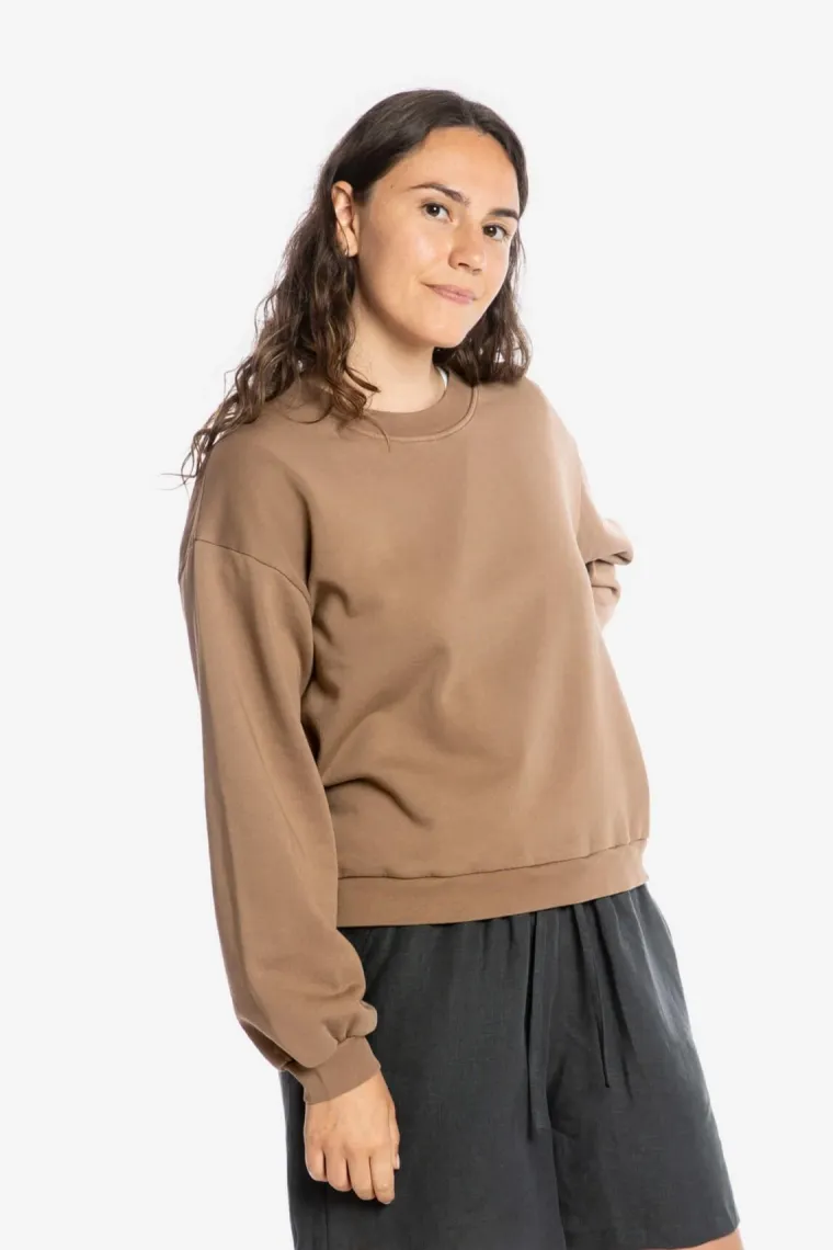 MATONA MATONA Damen vegan Sweatshirt Hell Kakao, Braun, – Produktbild 2 von 2