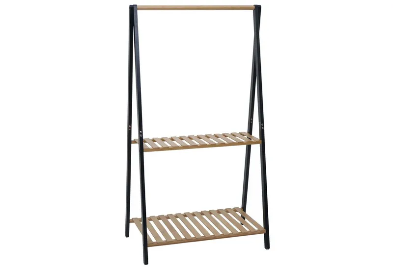 MCW Garderobenständer MCW-Q32-G, Hohe Stabilität und langlebige Verarbeitung, Schwarz, – Produktbild 2 von 4