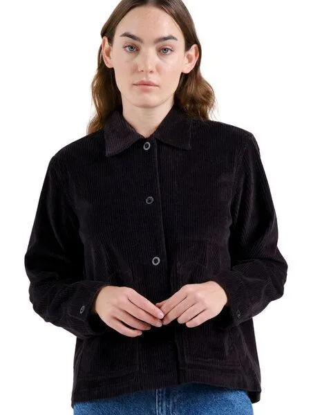 Dedicated DEDICATED Cord Jacke Stiby Corduroy, Black (schwarz), – Produktbild 1 von 4