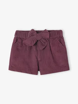 Vertbaudet Baby Shorts aus Feincord mit Bindegürtel – Produktbild 1 von 1