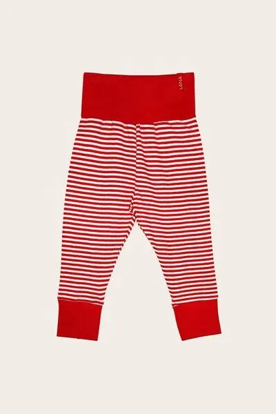 LANA Organic LANA Organic Hose, Modell Merle, Tomate-ecru, – Produktbild 1 von 1