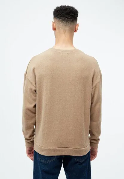 Givn Berlin Givn Berlin Sweater GBCEDRICO loose Fit aus recycelter Baumwolle, Beige, – Produktbild 3 von 4