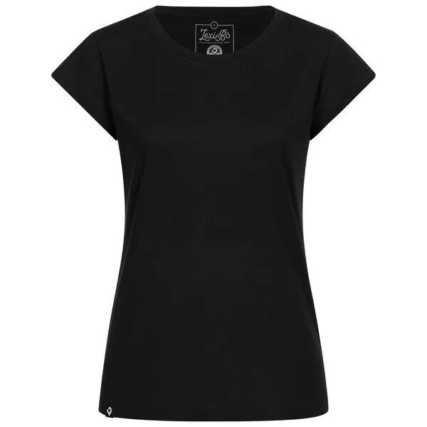 Lexi&Bö Lexi&Bö Damen Basic T-Shirt Unicolor, Schwarz, – Produktbild 1 von 1
