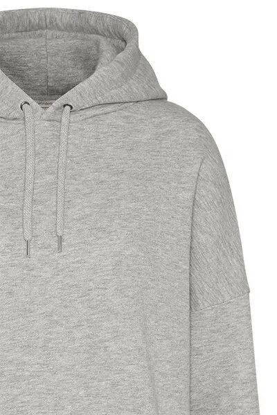 Wunderwerk Wunderwerk Damen Kapuzenpullover aus Biobaumwolle "Mega sweat hoody", Grau (silver grey melange), – Produktbild 3 von 4