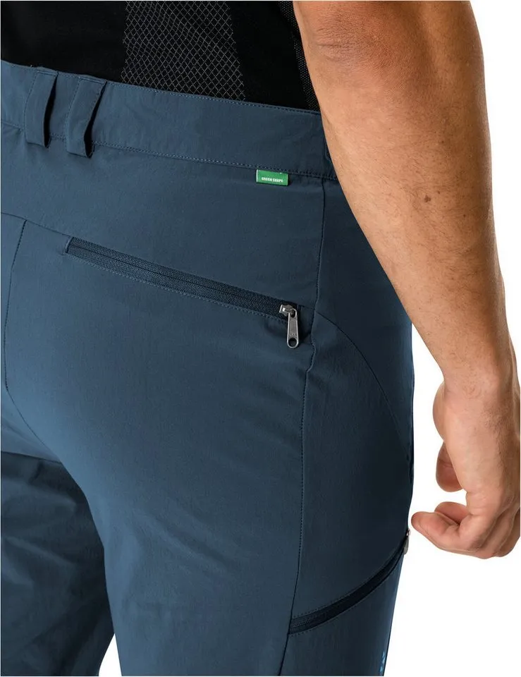 Vaude Vaude Funktionshose Men's Farley Stretch T-Zip Pants III (1-tlg) schnellstrocknende und strapazierfähige Outdoor-Hose, Blau, – Produktbild 3 von 3