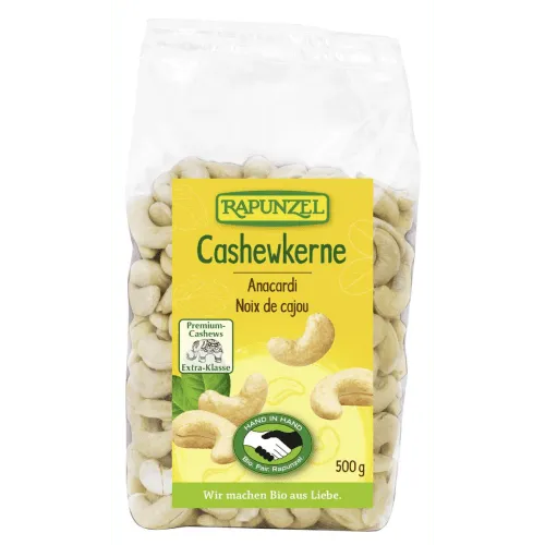 RAPUNZEL Cashewkerne ganz bio (500g) – Produktbild 1 von 1