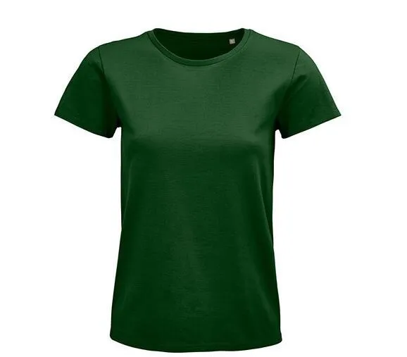 Sol's Sol's Damen T-Shirt Kurzarm Rundhals in 20 verschiedenen Farben aus Bio - Baumwolle, Bottle green, – Produktbild 1 von 4